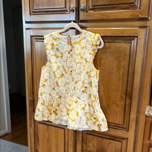 kate spade Yellow and White Floral Top